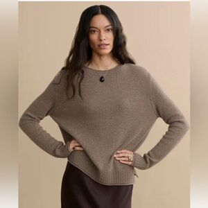 Jenni Kayne Women's Everyday Sweater in Taupe, Size L